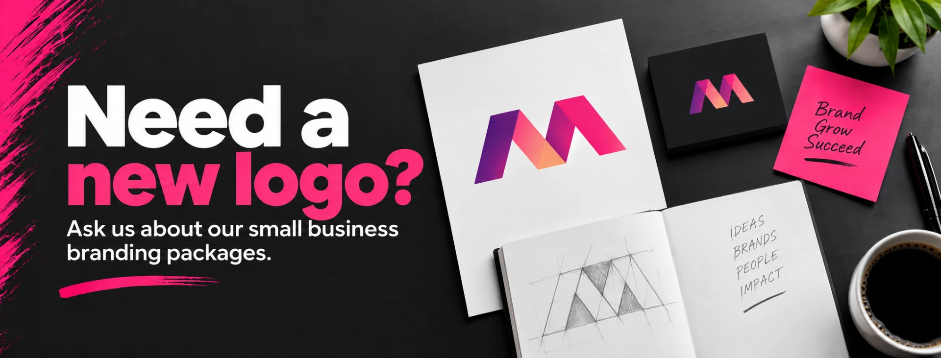 Need a new logo? Ask Speedy about small business branding packages.